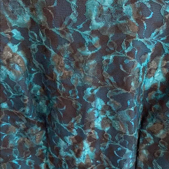 Ann Taylor Blue and Black Peplum Blouse - Picture 4 of 14